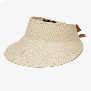 WYETH straw visor with tie